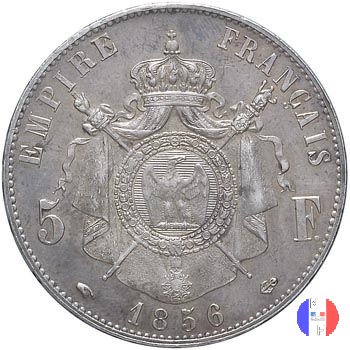 5 franchi - testa nuda 1856 (Lione)