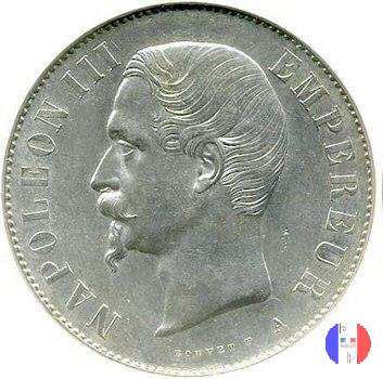 5 franchi - testa nuda 1854 (Parigi)