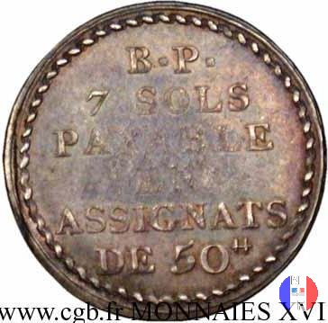 7 sols 1792 (Parigi)