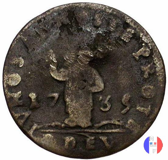 8 denari (dardenna) 1735 (Montecarlo)