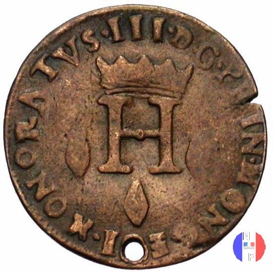 8 denari (dardenna) 1735 (Montecarlo)