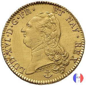 48 livres (doppio luigi d'oro) - II tipo 1787 (La Rochelle)