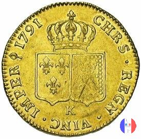 48 livres (doppio luigi d'oro) - II tipo 1791 (Bordeaux)