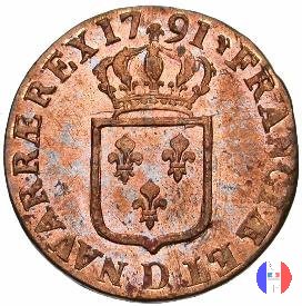 12 deniers (sol) 1791 (Lione)