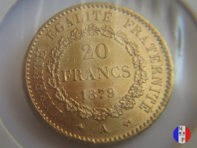 20 franchi Genio 1879 (Parigi)