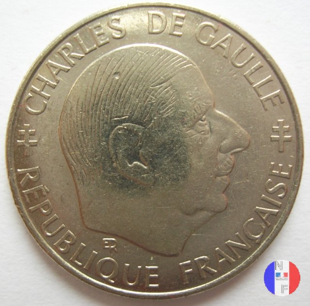 1 franco 1988 - Charles De Gaulle 1988 (Pessac)