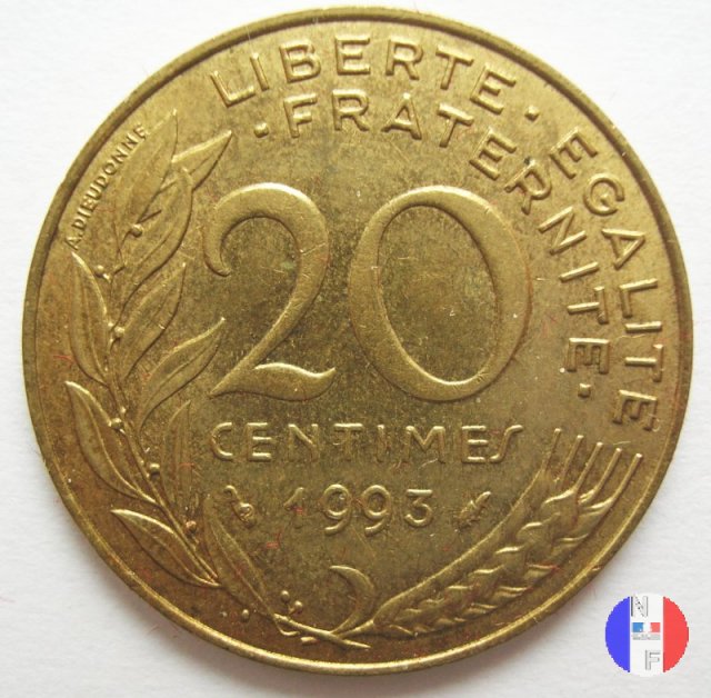 20 centesimi 1993 (Pessac)