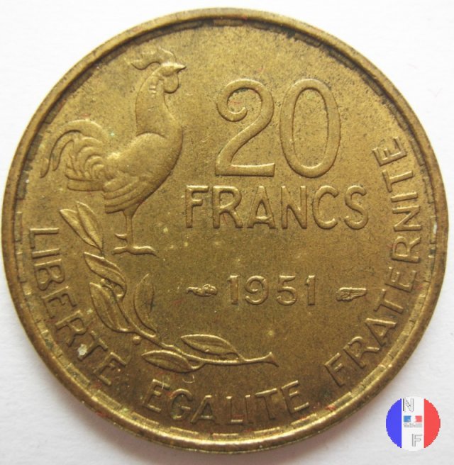 20 franchi 1951 (Parigi)