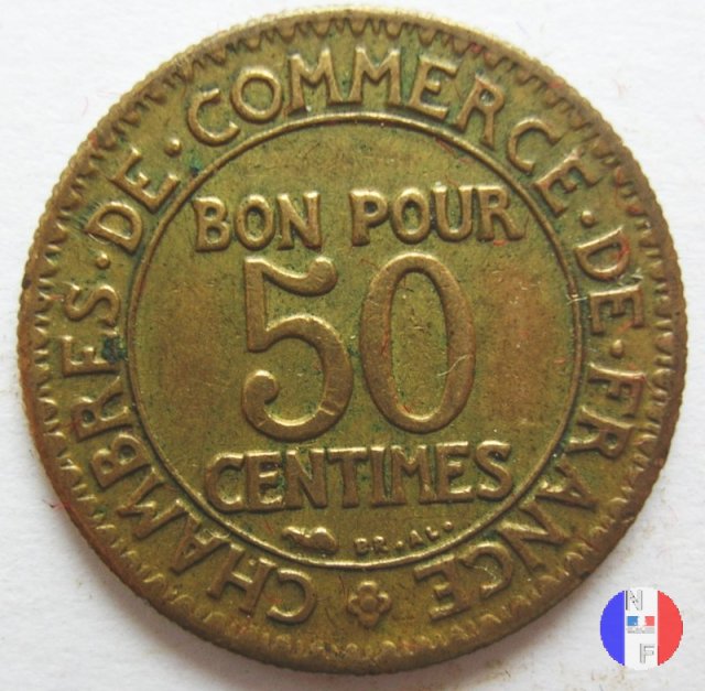 50 centesimi camera di commercio 1922 (Parigi)