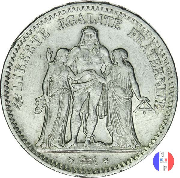 5 franchi Ercole 1849 (Bordeaux)