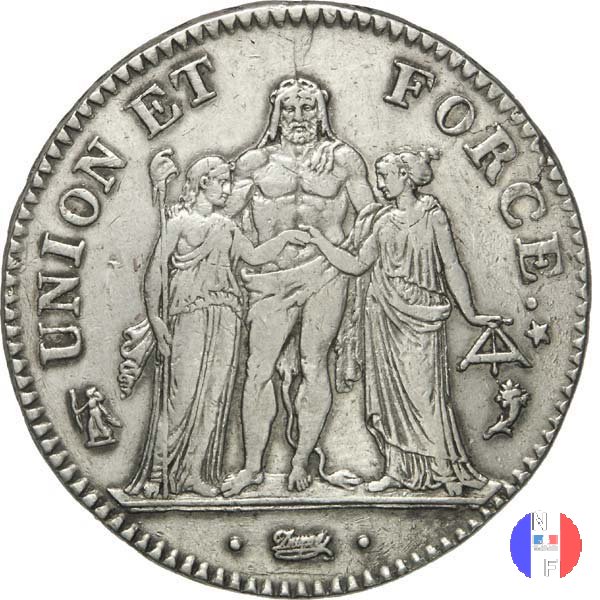 5 franchi 1795-1796 (Parigi)