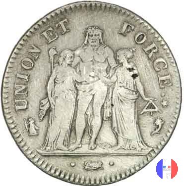 5 franchi 1796-1797 (Parigi)