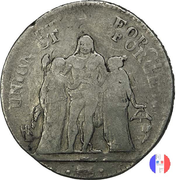 5 franchi 1796-1797 (Parigi)