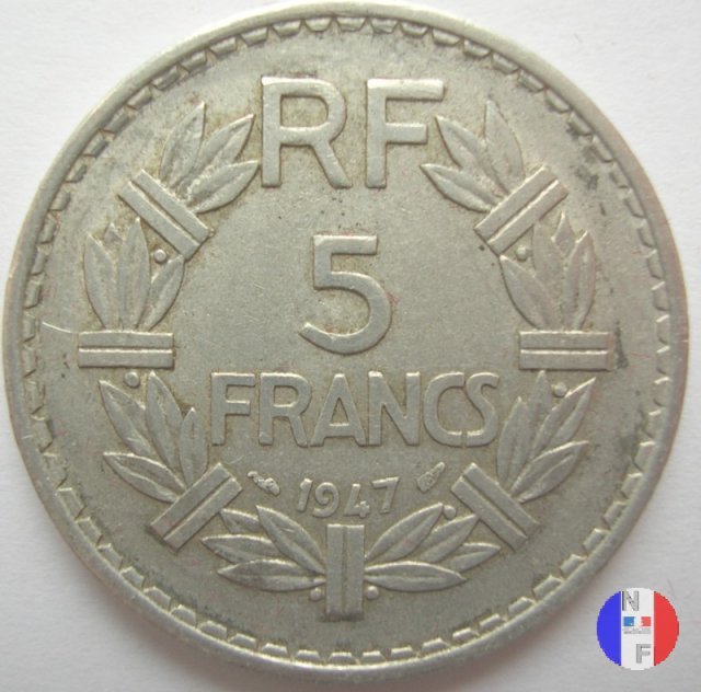 5 franchi 1947 (Parigi)