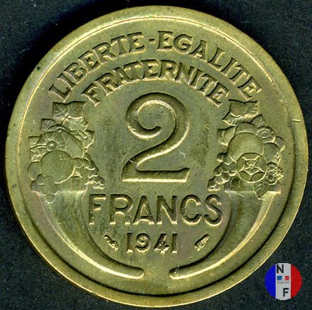 2 franchi Morlon - bronzo-alluminio 1941 (Parigi)