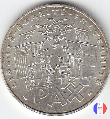 100 franchi 1995 - 50° della vittoria 1995 (Pessac)