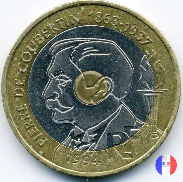 20 franchi 1994 - Pierre de Coubertin 1994 (Pessac)