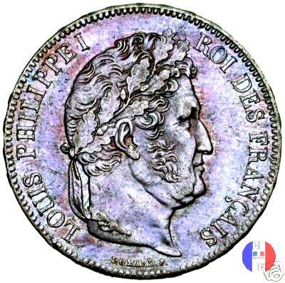 5 franchi - testa coronata 1833 (Parigi)