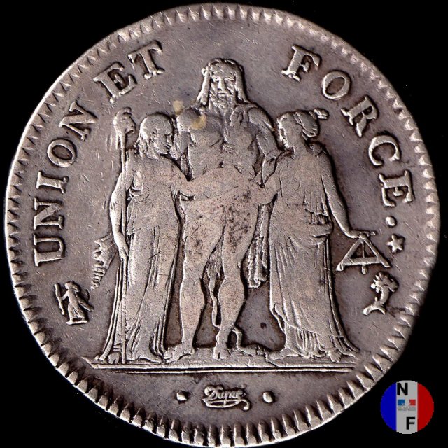 5 franchi 1796-1797 (Parigi)