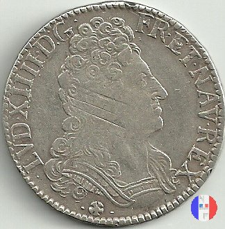 Ecu "aux 3 couronnes" type hybride 1709 (Bayonne)