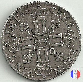 scudo "aux 8 L de Béarn" 1690 (Pau)