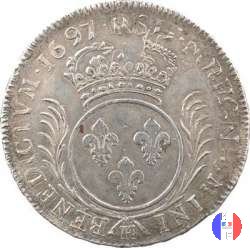 scudo "aux palmes" dal 1696 al 1700 1697 (La Rochelle)