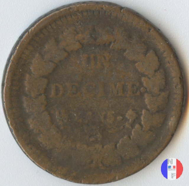 1 decimo - piccolo modulo 1796-1797 (Parigi)