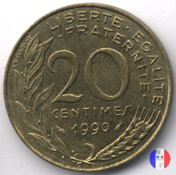 20 centesimi 1990 (Pessac)