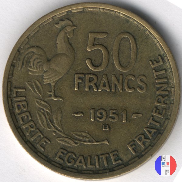 50 franchi 1951 (Beaumont Le Roger)