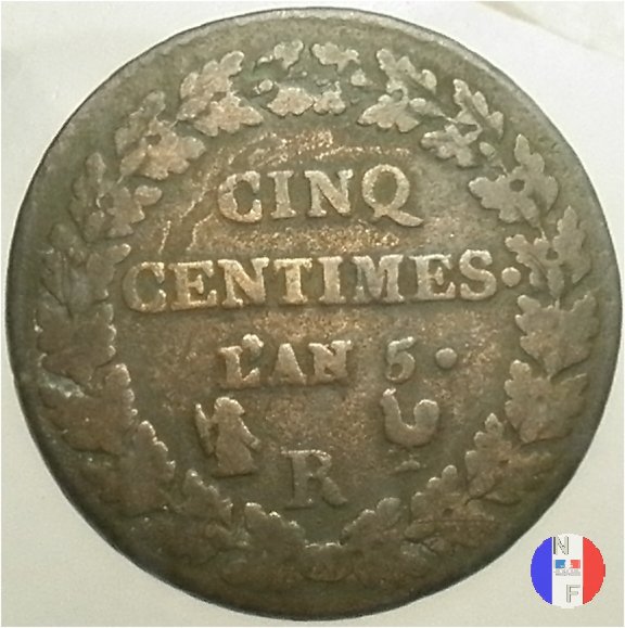 5 centesimi Dupré 1796-1797 (Orleans)
