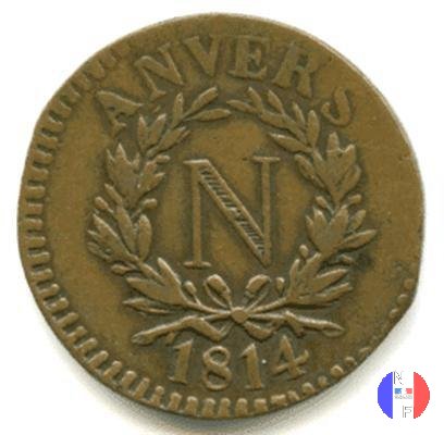 5 centesimi - N in corona 1814 (Anversa)