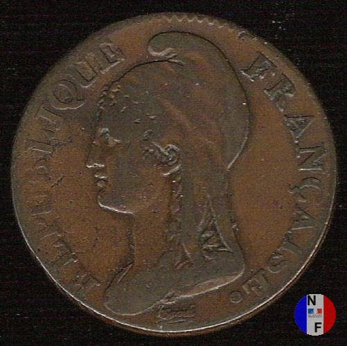 5 centesimi - piccolo modulo 1795-1796 (Parigi)