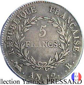 5 franchi Bonaparte 1803-1804 (Rouen)