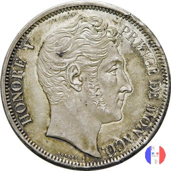 5 franchi 1837 (Montecarlo)