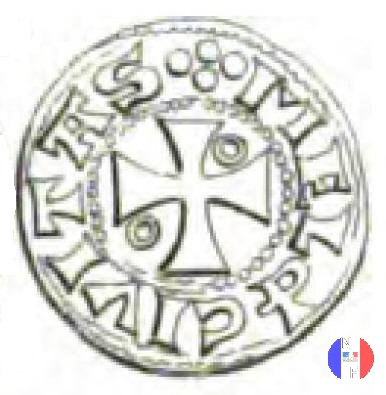 Denaro al bastone pastorale 1161-1171 (Meaux)